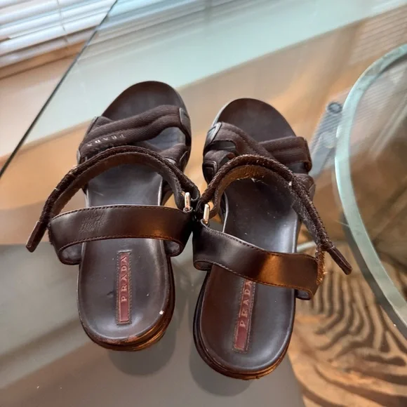 Brown PRADA  Sandals - Picture 8 of 8